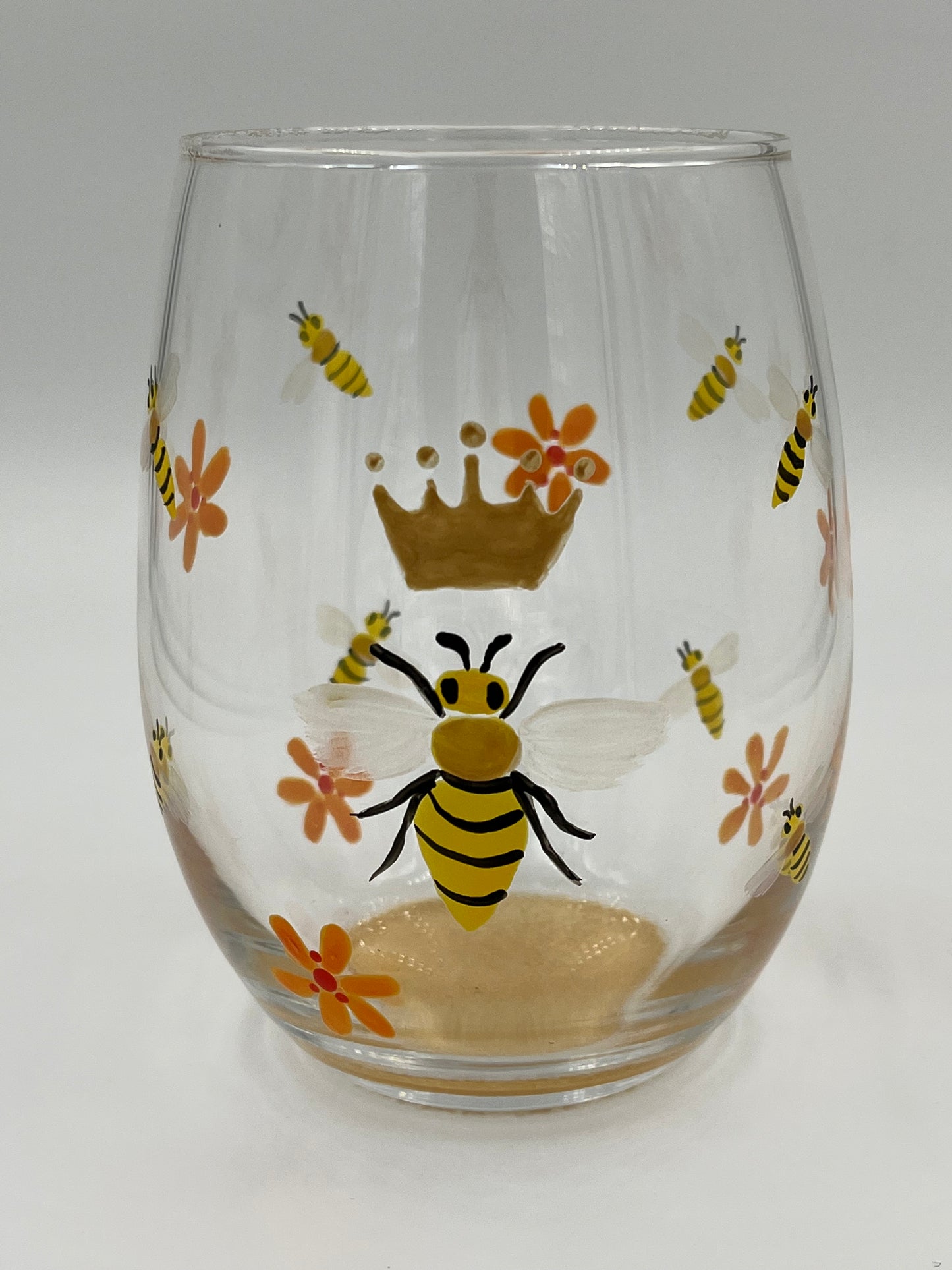 Queen Bee Wine Glasses